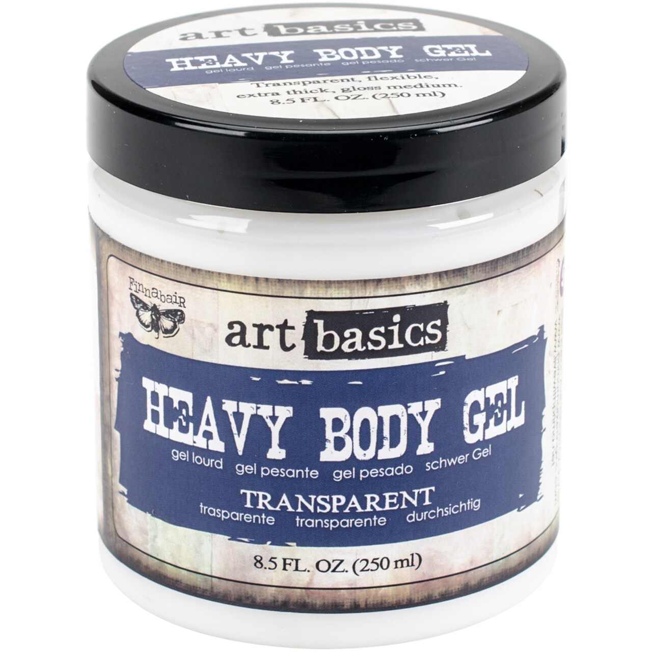 Finnabair Art Basics Super Heavy Gel 8.5 Fluid Ounces-Transparent